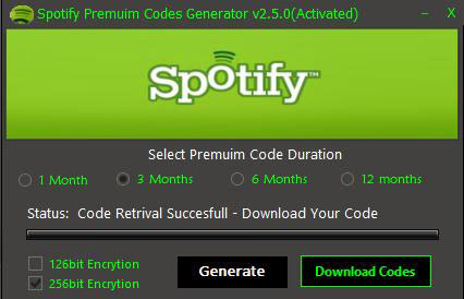 Free Spotify Premium Code Hack